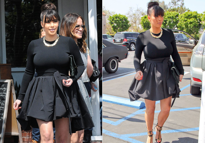Kim Kardashian circula com look duvidoso por Beverly Hills