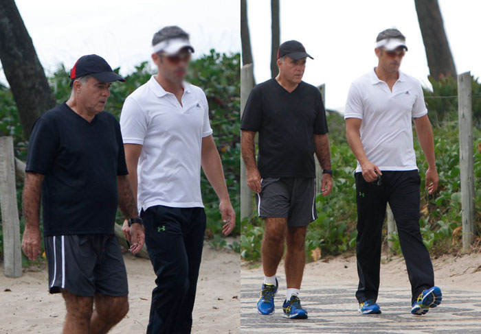 Tony Ramos pratica caminhada pelo Rio de Janeiro