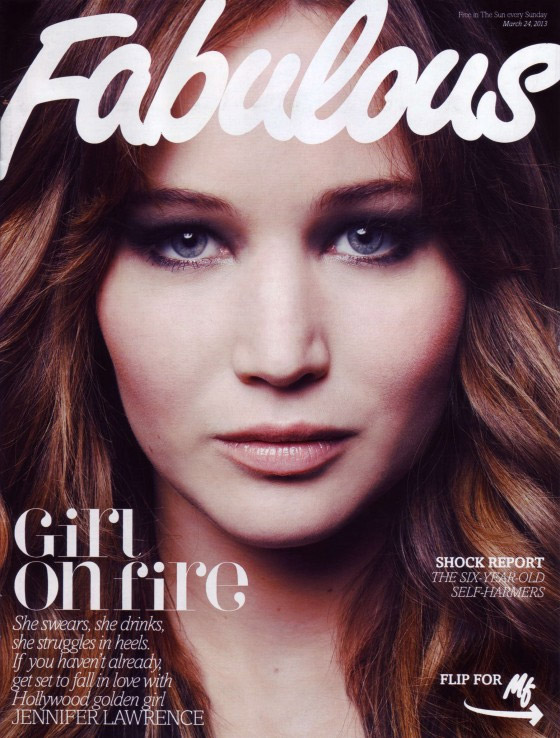 Jennifer Lawrence faz revelções à revista Fabulous 