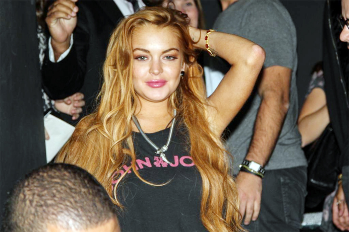 Lindsay Lohan no coquetel da grife John Johne, São Paulo, na quinta-feira (28)