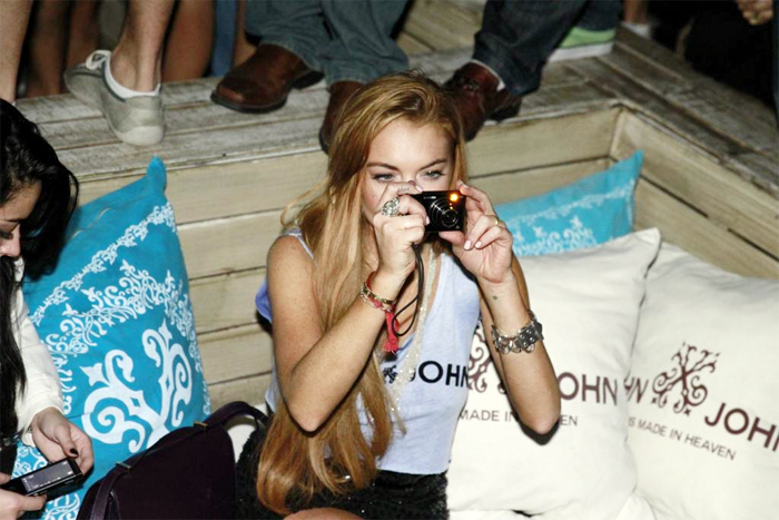 Lindsay Lohan em balada de Santa Catarina, no sábado (30)