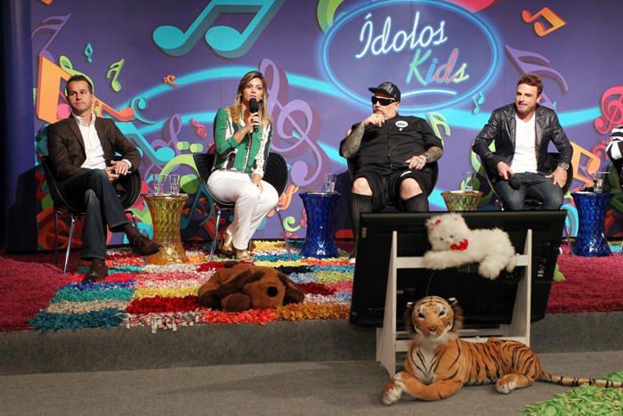 Elenco apresenta a nova temporada do Ídolos Kids, da Record