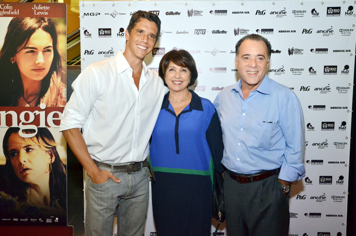 Márcio Garcia com o casal Lidiane e Tony Ramos
