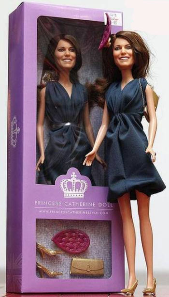 Kate Middleton não gosta de sua boneca ao estilo Barbie