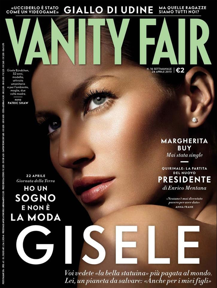 Revista traz Gisele Bündchen na capa como modelo mais bem paga do mundo