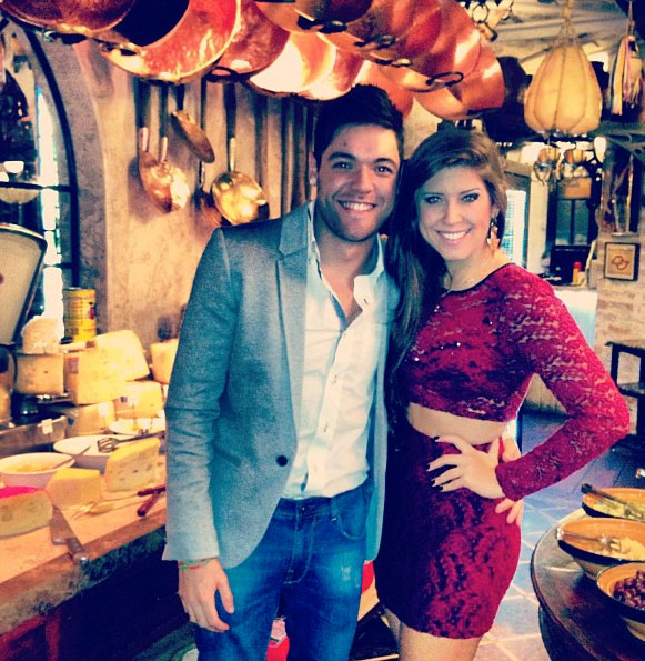 Andressa Ganacin e Nasser Rodrigues curtem jantar romântico em Sampa