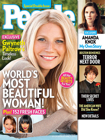 Gwyneth Paltrow é eleita a mais linda de 2013 pela revista People