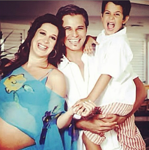 Filho de Edson Celulari e Claudia Raia posta imagem da mãe grávida da irmã