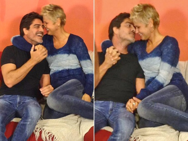 Xuxa vive clima de romance com Junno nos camarins da Globo