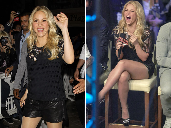 Shakira mostra o corpão em programa de televisão