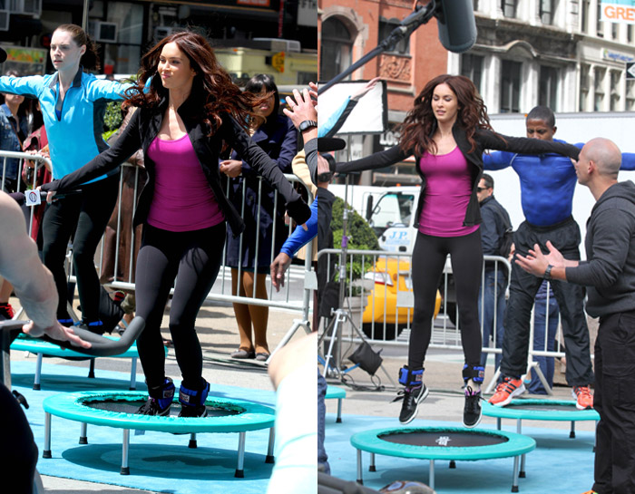 Megan Fox pula em mini trampolim nas 1ªs imagens de Tartarugas Ninjas