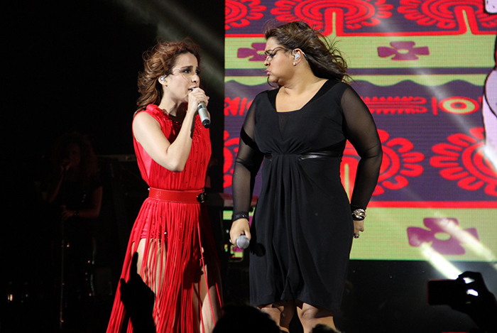 Preta Gil canta no show de Wanessa, no Rio
