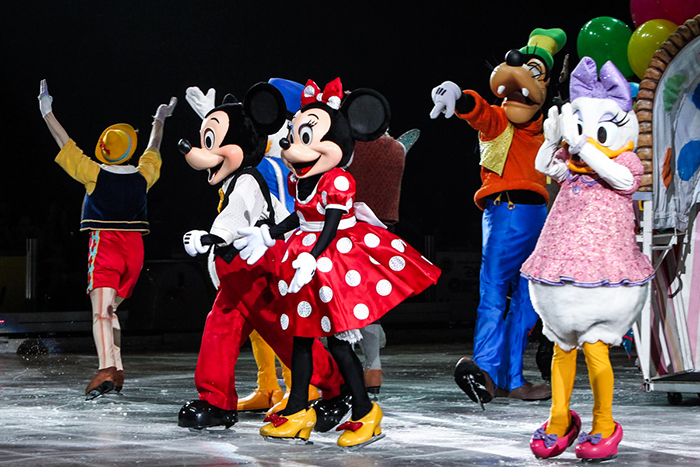 Espetáculo da Disney no gelo