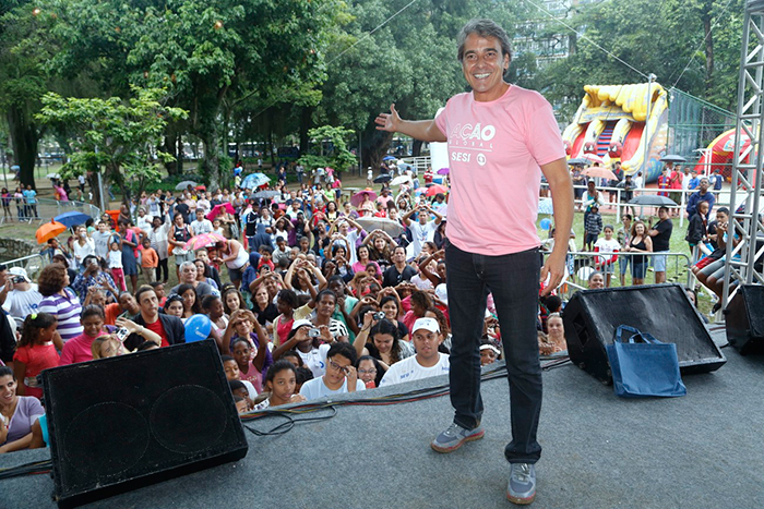 Nando Cunha e Alexandre Borges participam do Ação Global Mulheres no Rio