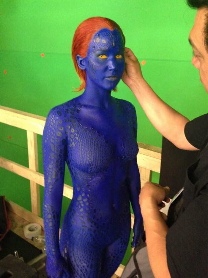 Jennifer Lawrence é fotografada vestida de X-Men