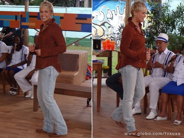 Xuxa participa de roda de samba no Instituto Zeca Pagodinho