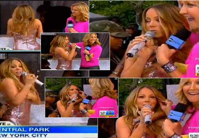 Mariah Carey solta palavrão ao vivo na TV após arrebentar zíper. Vídeo! O Fuxico