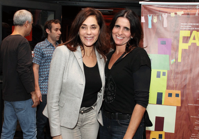 Christiane Toroni e Malu Mader prestigiam estreia em teatro, no Rio