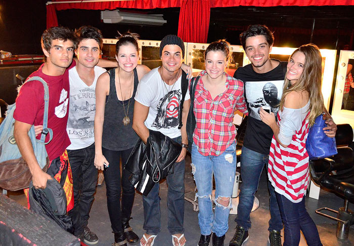 Gravação de Malhação: Daniel Blanco, Guilherme Leicam, Agatha Moreira, Victor Sparapane, Alice Wegmann, Rodrigo-Simas e Juliana Paiva