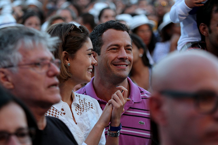 Sophie Charlotte e Malvino Salvador se divertiram no evento no Rio de Janeiro