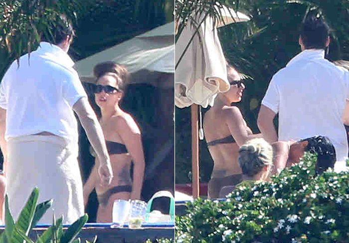 Lady Gaga passa férias no México curtindo praia de biquíni 