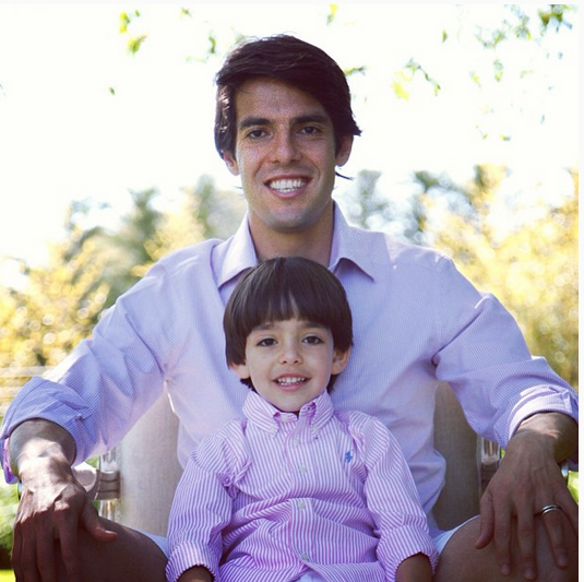Kaká parabeniza o filho Luca pelo aniversário de 5 anos