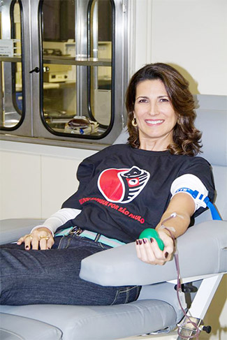 Gabriela Duarte e Marcelo Farias apoiam campanha de doação de sangue