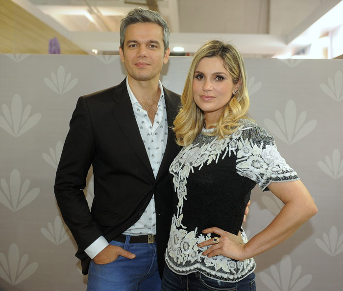 Flávia Alessandra e Otaviano Costa conferem novidades no Salão Moda Brasil