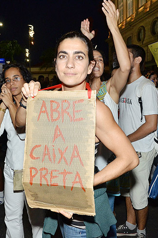 Famosos na manifestação