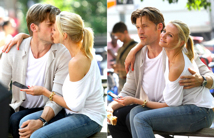 Cameron Diaz tira fotos suas beijando Nikolaj Coster-Waldau