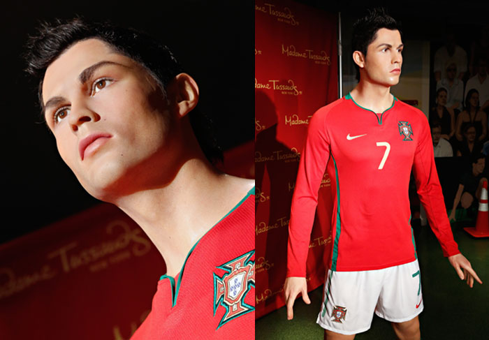 Cristiano Ronaldo já tem sua estátua no Museu Madame Tussauds em Nova York.