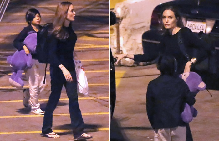 Angelina Jolie volta para Los Angeles depois de discursar na ONU