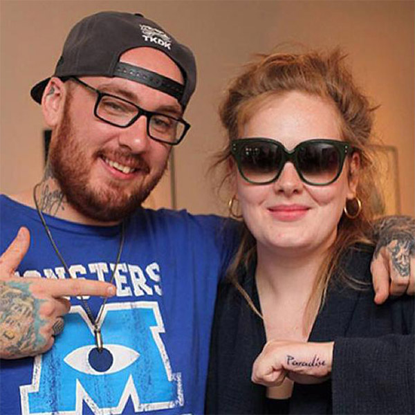 Veja a nova tatuagem de Adele
