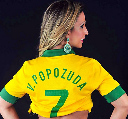 Valesca Popozuda entra na onda da Seleção Brasileira
