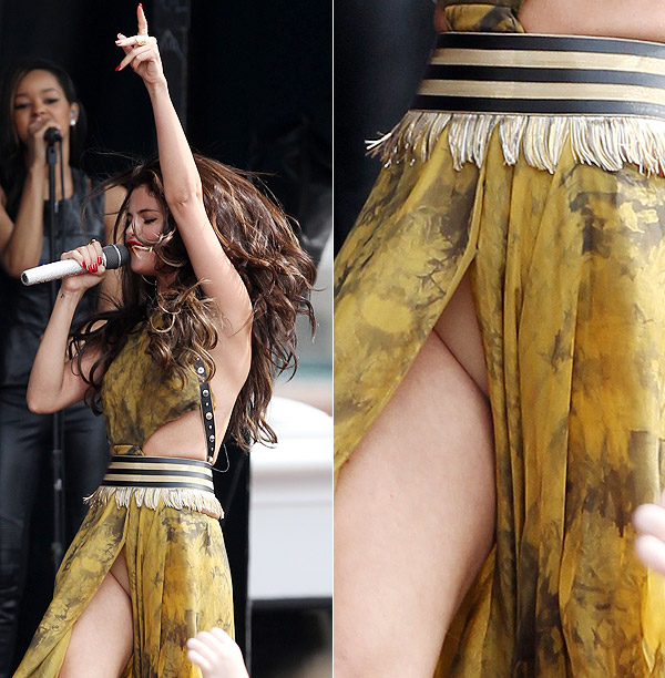 Selena Gomez mostra demais durante show em Boston