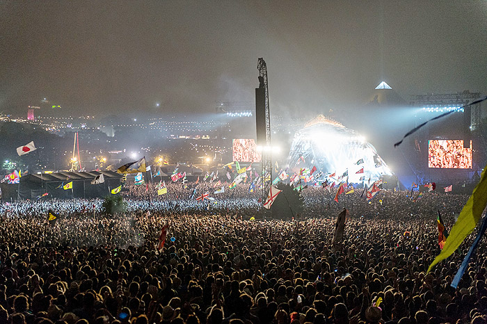 Rolling Stones agitam o festival de Glastonbury, no Reino Unido