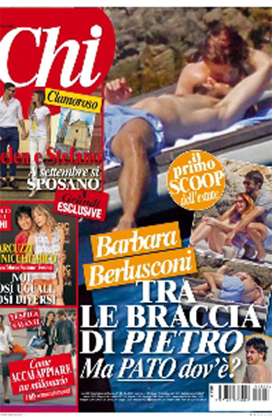 Revista publica foto de Barbara Berlusconi supostamente traindo Pato