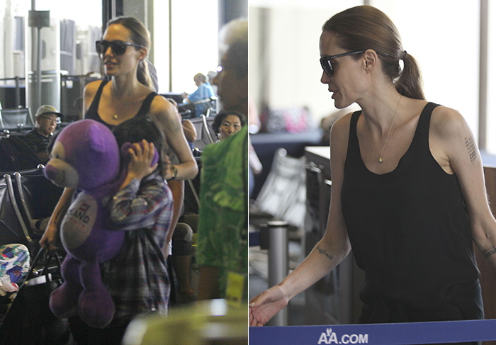 Angelina Jolie chega ao Havaí para rodar seu filme como diretora