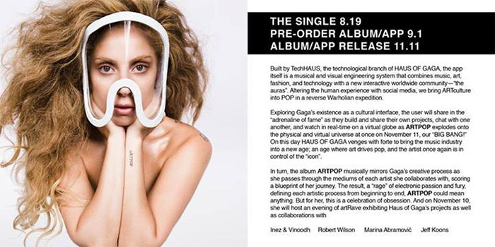 Lady Gaga anuncia lançamento de novo álbum
