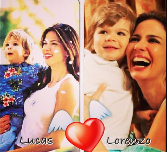  Luciana Gimenez posta foto abraçada aos filhos Lucas e Lorenzo 