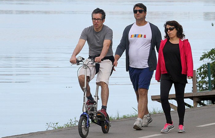 Zeca Camargo se exercita na Loga, Rio de Janeiro