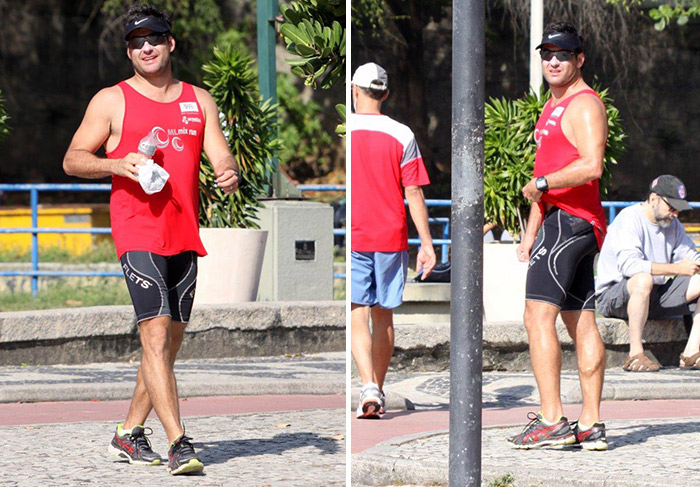 Thierry Figueira se prepara para corrida em orla carioca