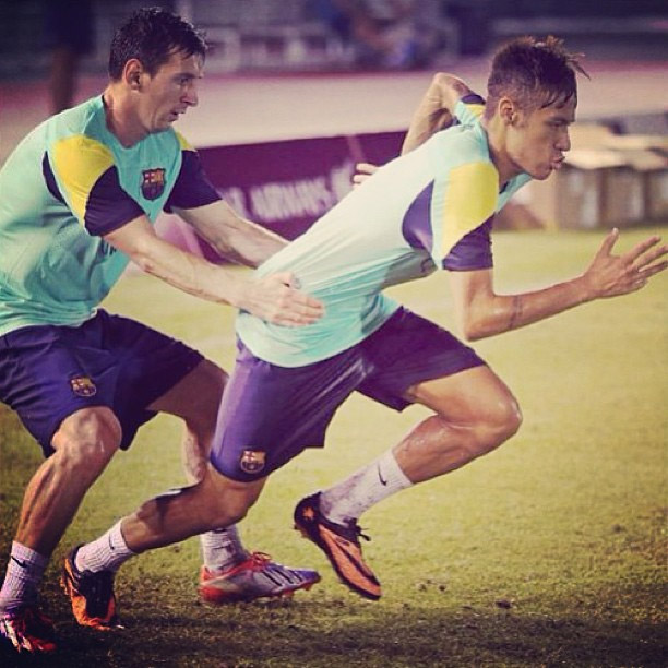  Mesmo com anemia, Neymar tem treino pesado no Barcelona