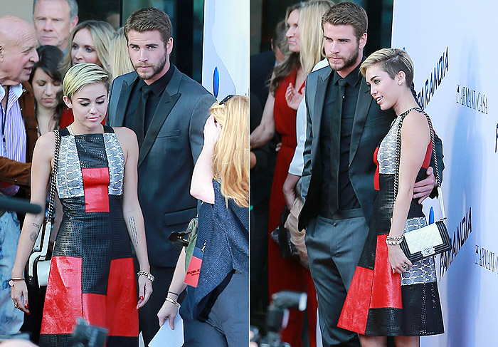 Fim dos boatos: Miley Cyrus e Liam Hemsworth atravessam juntos tapete vermelho 