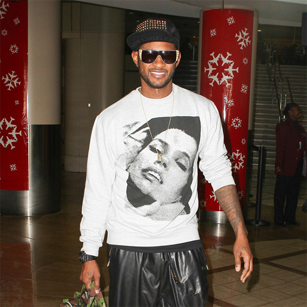 Filho de Usher sai do hospital