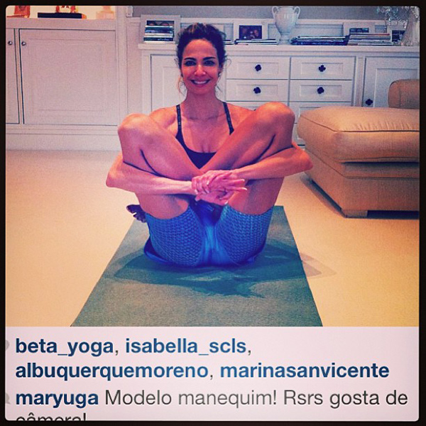 Luciana Gimenez posta foto em momento “flexível” no Instagram
