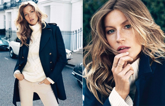  Gisele Bündchen posa para campanha da H&M