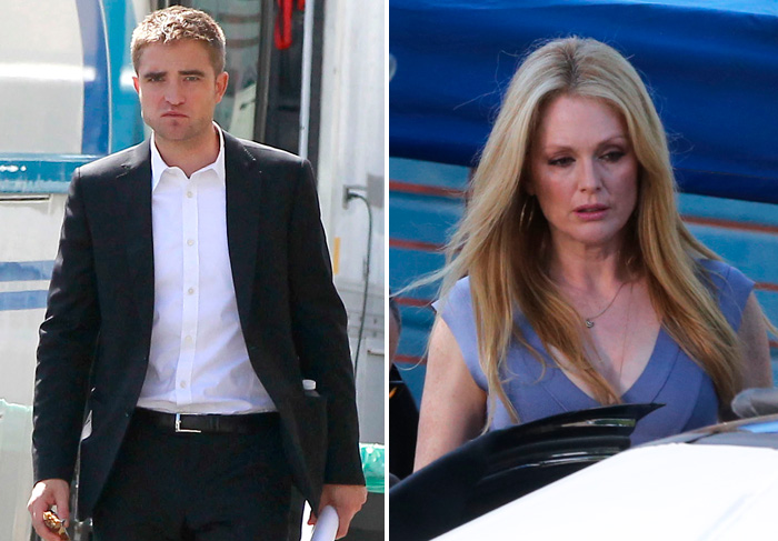 Robert Pattinson filma na Rodeo Dirve com Julianne Moore