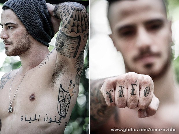 Mordomo de Amor à Vida não liga para estereótipos por causa das tatuagens 