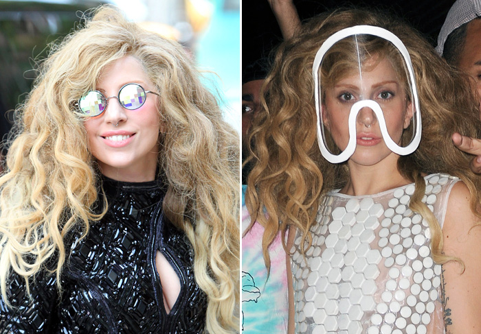 Lady Gaga usa óculos divertidos para circular por Nova York